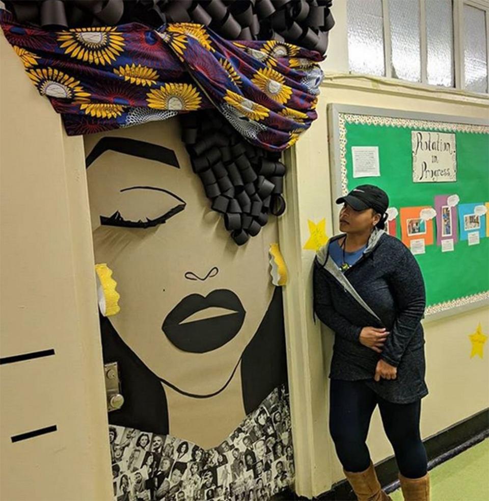 Teachers Take Door-Decorating for Black History Month