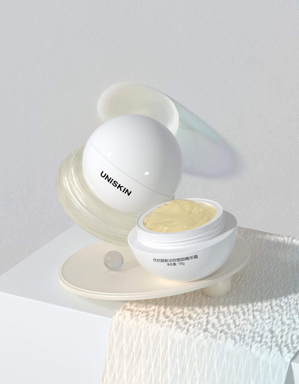 Uniskin’s eye cream hero product.