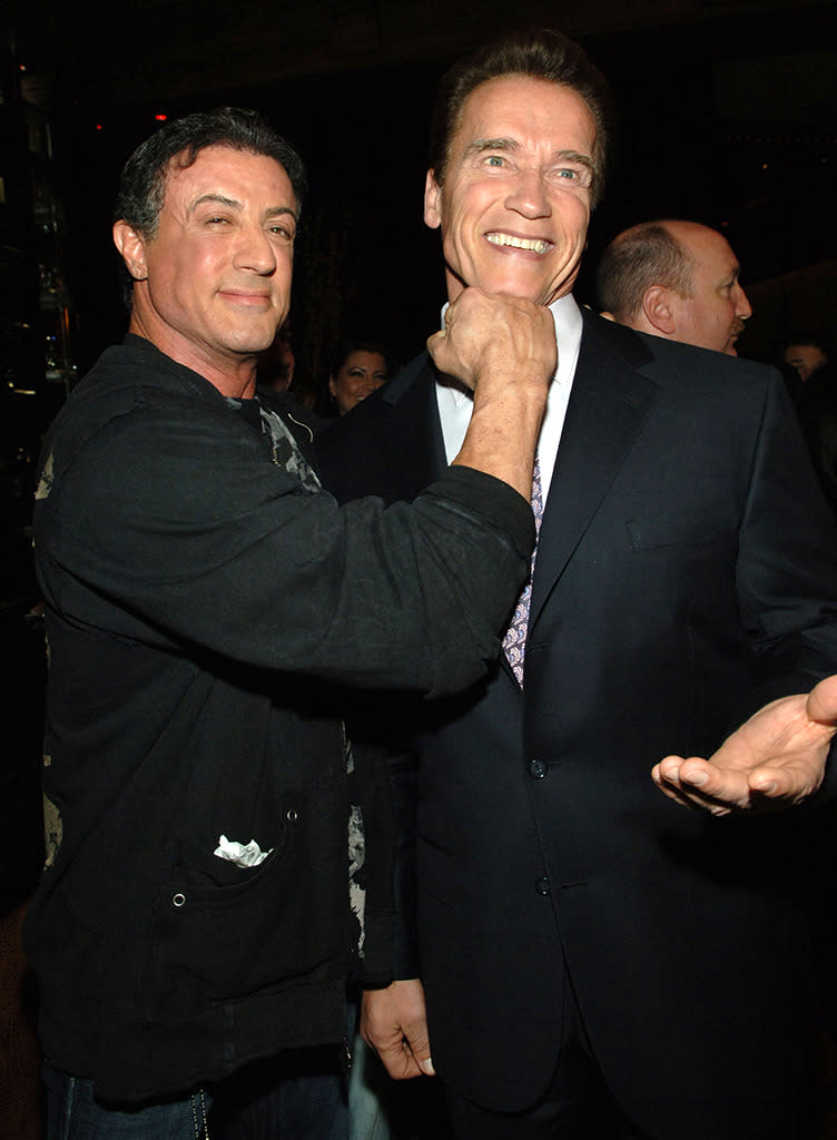 Arnold Schwarzenegger at the ‘Rambo’ Premiere in 2008