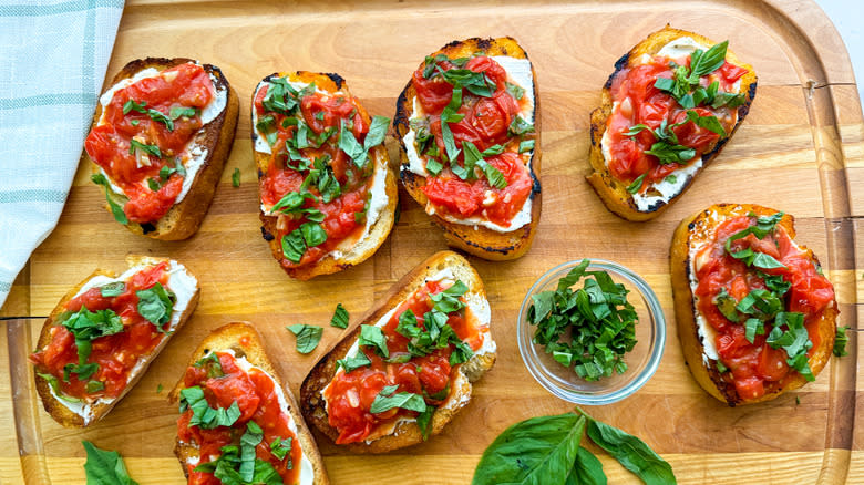 bruschetta on board