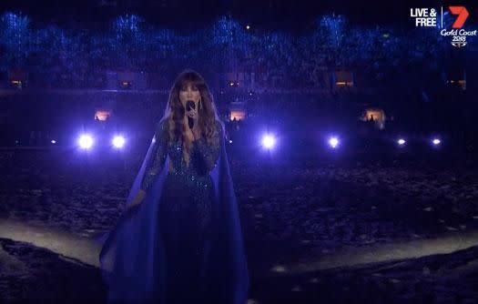 Delta Goodrem also performed. Source: Channel Seven