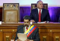 FILE PHOTO: Venezuela's President Nicolas Maduro delivers his annual state of the nation speech during a special session of the National Constituent Assembly, in Caracas