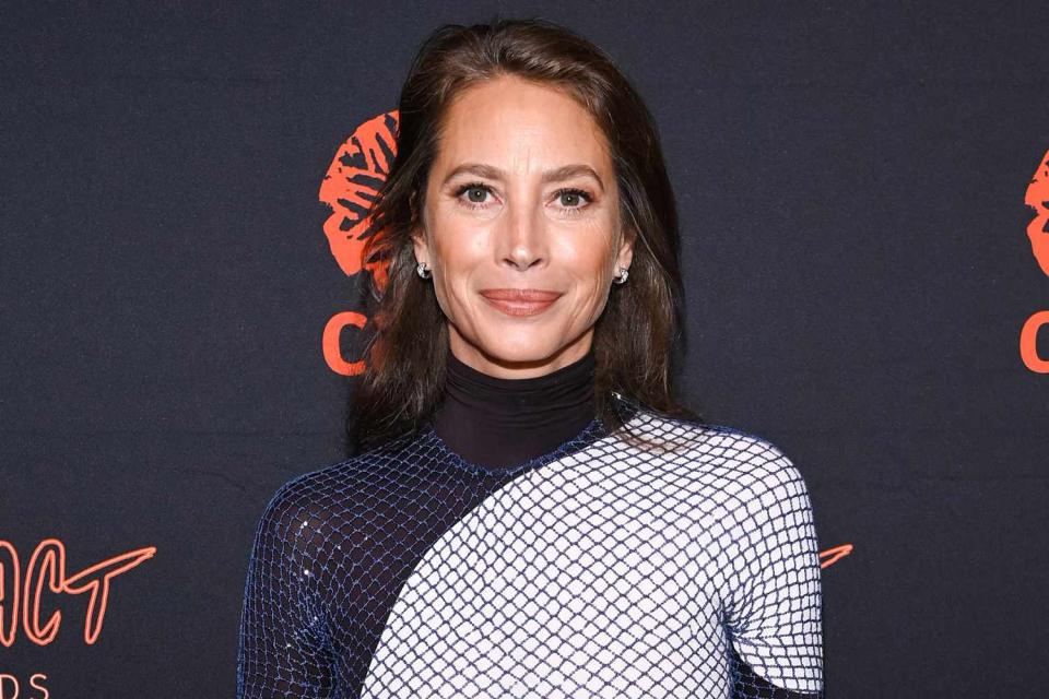 <p>Dave Kotinsky/Getty</p> Christy Turlington Burns attends the 5th Annual CARE Impact Awards