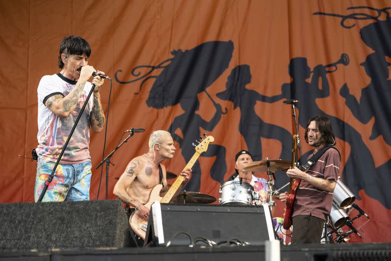 Los Red Hot Chili Peppers (Anthony Kiedis, Flea, Chad Smith y John Frusciante)