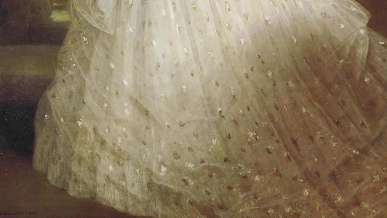 austria january 01 empress elisabeth in a star spangled robe, oil on canvas photo by imagnogetty images kaiserin elisabeth im sternenkleid, oel auf leinwand