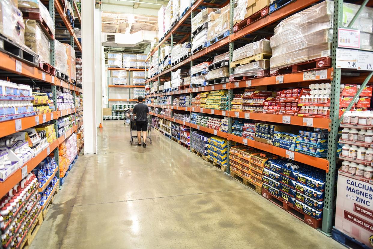 aisle at Costco