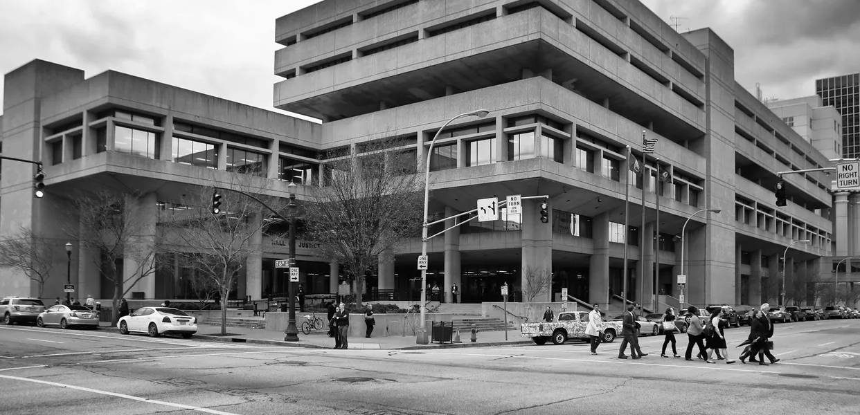 Hall of Justice, the home of Jefferson District Court