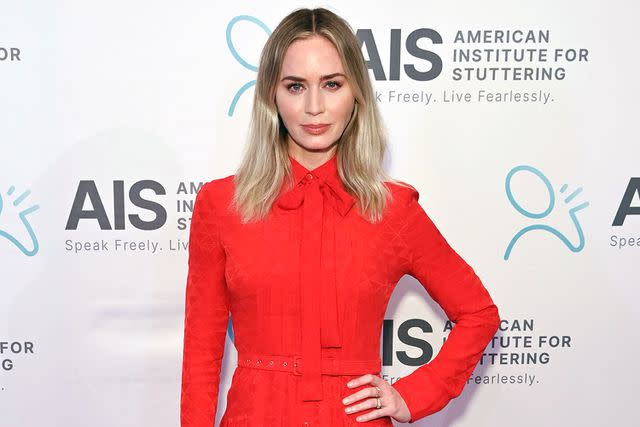 <p>Bryan Bedder/Getty Images for American Institute for Stuttering</p> Emily Blunt