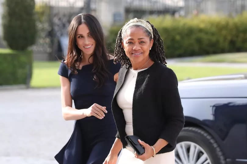 Meghan with mom Doria