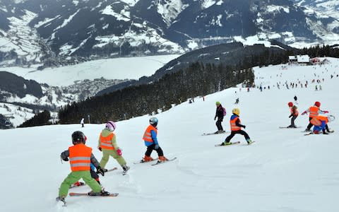 Kids ski school - Credit: Paula Solloway/Alamy