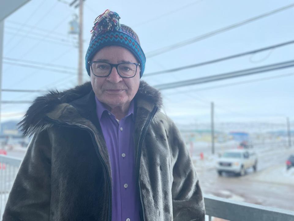 Nunavut Senator Dennis Patterson, pictured in Iqaluit in April 2023.