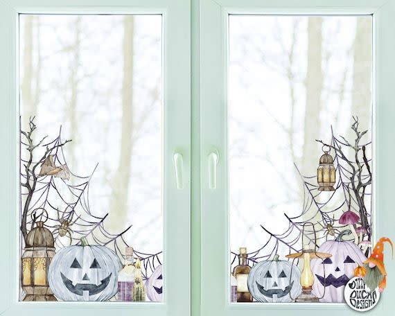 <p><strong>DizzyDuckDecals</strong></p><p>etsy.com</p><p><strong>$37.00</strong></p><p>These stylish spooky stickers might actually be perfect all <a href="https://www.housebeautiful.com/fall-home-tips/" rel="nofollow noopener" target="_blank" data-ylk="slk:fall season long;elm:context_link;itc:0;sec:content-canvas" class="link ">fall season long</a> and they come in a pack of two!</p>