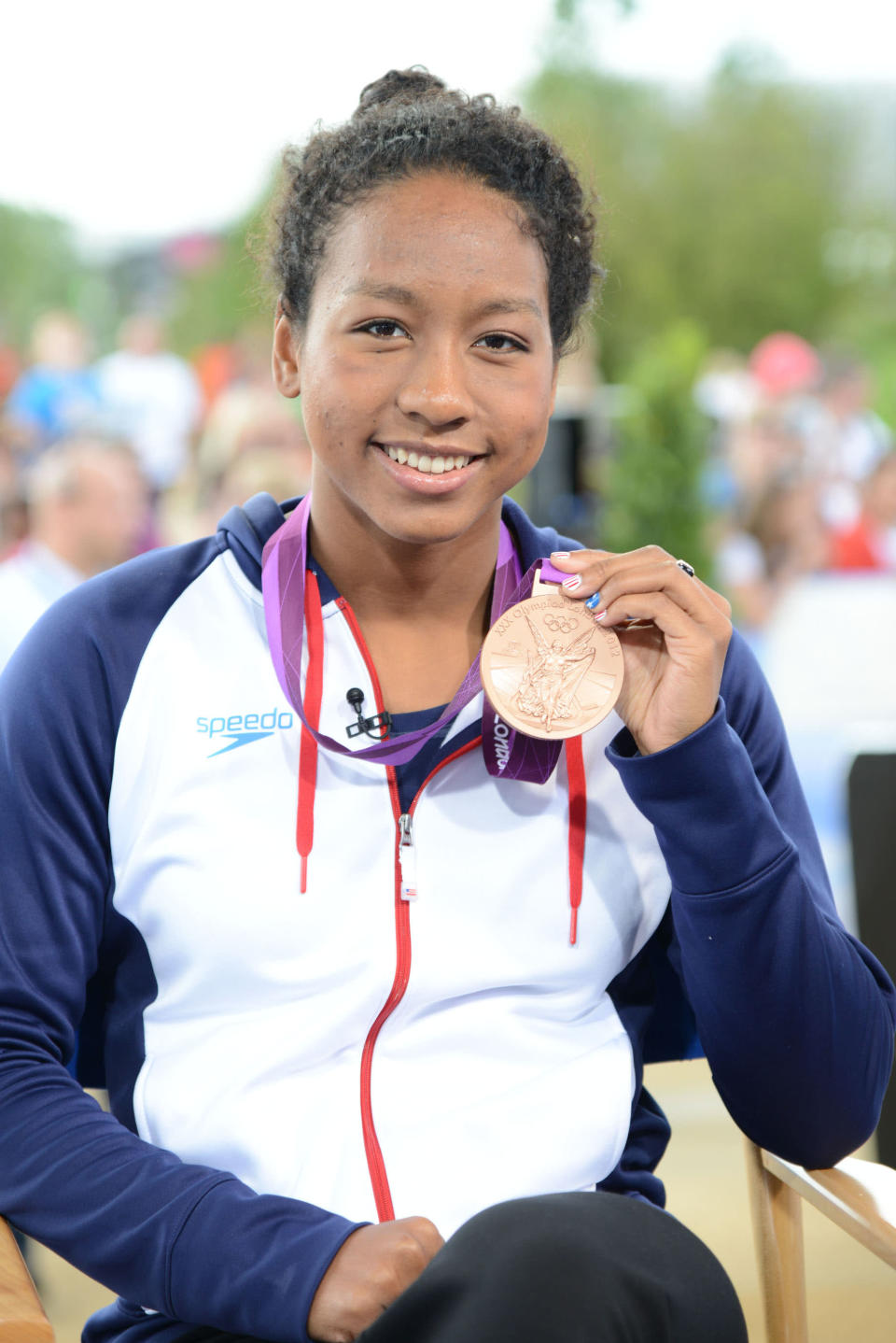 U.S. freestyle swimmer <a href="http://yhoo.it/Nhwm62" rel="nofollow noopener" target="_blank" data-ylk="slk:Lia Neal;elm:context_link;itc:0;sec:content-canvas" class="link ">Lia Neal</a> is of African American/Chinese descent.