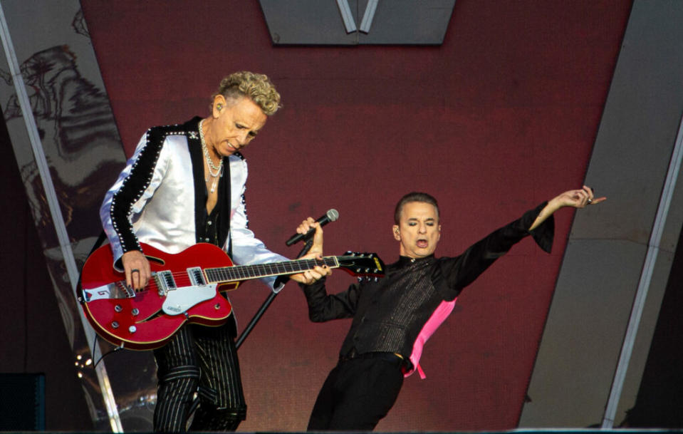 Martin Gore (left) and Dave Gahan (right) of Depeche Mode (Picture: Lee Campbell)