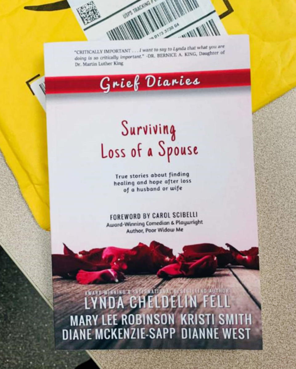 A book about how to survive the loss of a spouse was allegedly part of the harassment campaign. (FBI Boston)