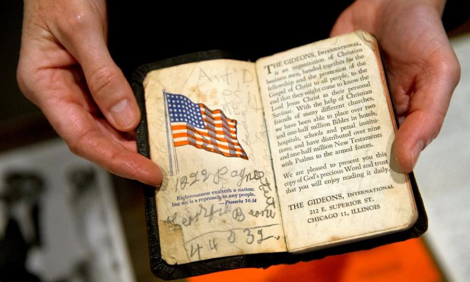 A personal bible that was carried by Rosa Parks.