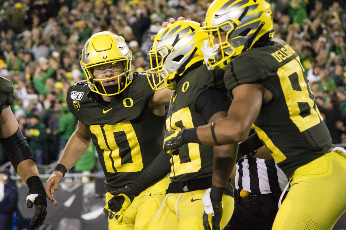 Justin Herbert Oregon Jersey Ducks #10 College Football Yellow