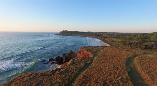 The coastline seen from the drone. Source: Tim Eddy