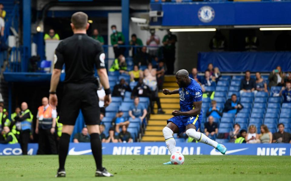 Romelu Lukaku scores Chelsea's first goal from the penalty spot - REUTERS