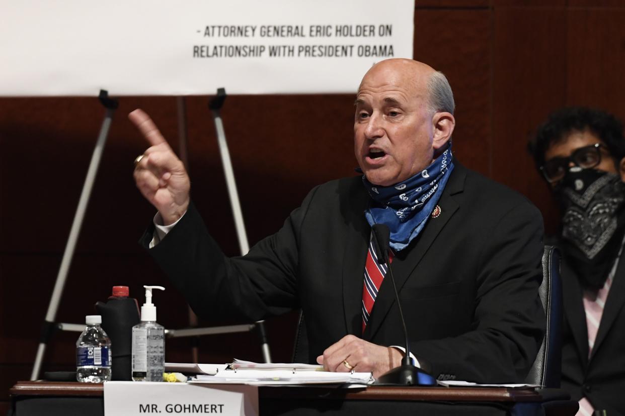 Rep. Louie Gohmert, (R-Texas) speaks during a House Judiciary Committee hearing on Capitol Hill in Washington, Wednesday, June 24, 2020.