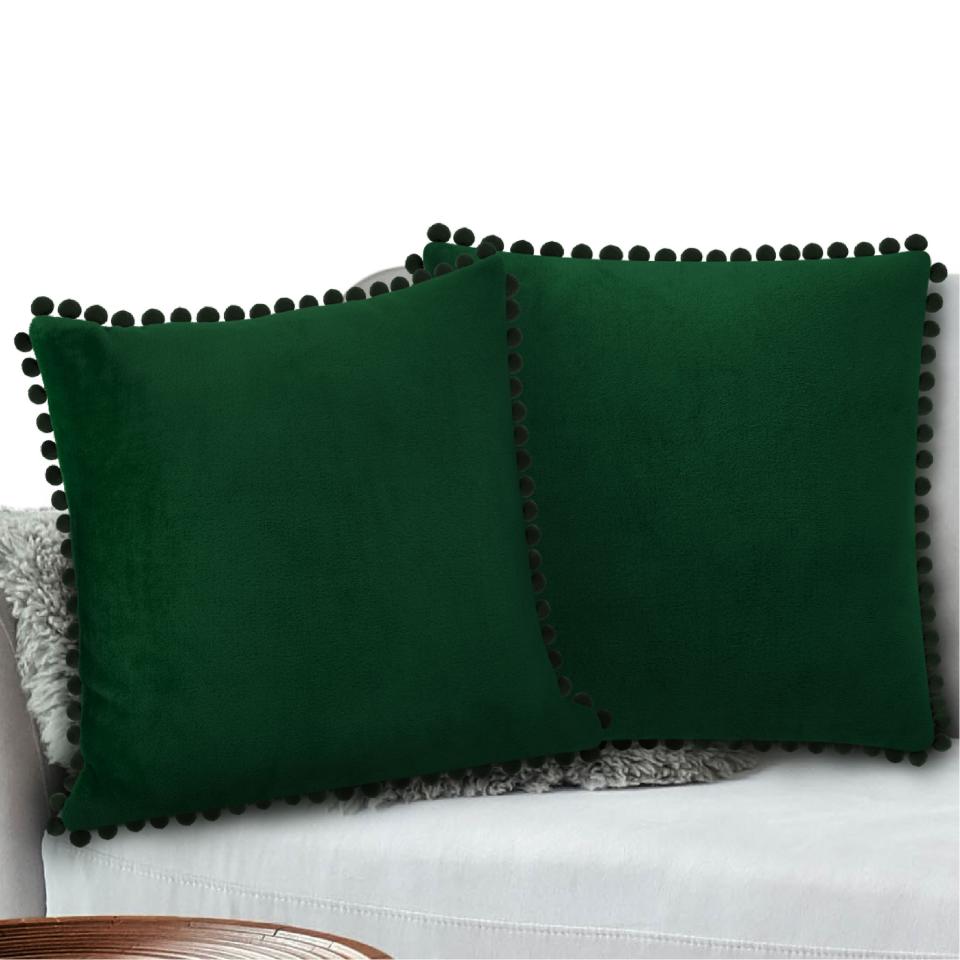 5) Velvet Throw Pillow Covers