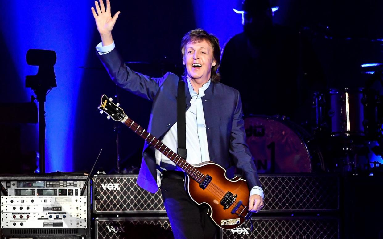 Paul McCartney is calling for government support for venues and artists - GETTY IMAGES