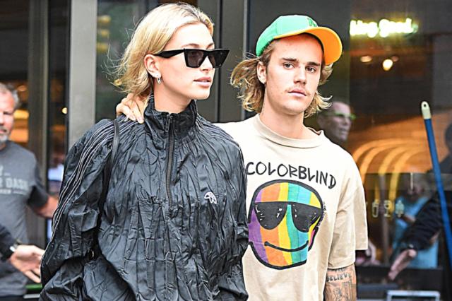 Hailey Baldwin Wears $1,090 Louis Vuitton Dad Shoes to Watch Justin Bieber  Get a Haircut