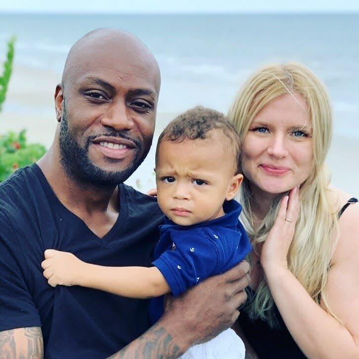 Eddie Odney, with his son Jordan, 2, and wife Kinga. Odney was the owner of Acadia Seafood & Bar in Taunton. He lost a battle with non-Hodgkin T-cell lymphoma on Feb. 6, 2022.