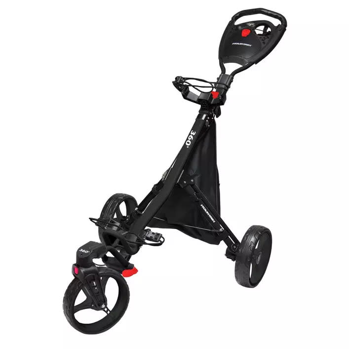 Tour Trek 3 Wheel 360 S Push Cart. Image via Golf Town.