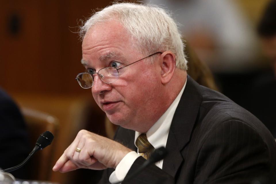 John Eastman testifying on Capitol Hill.