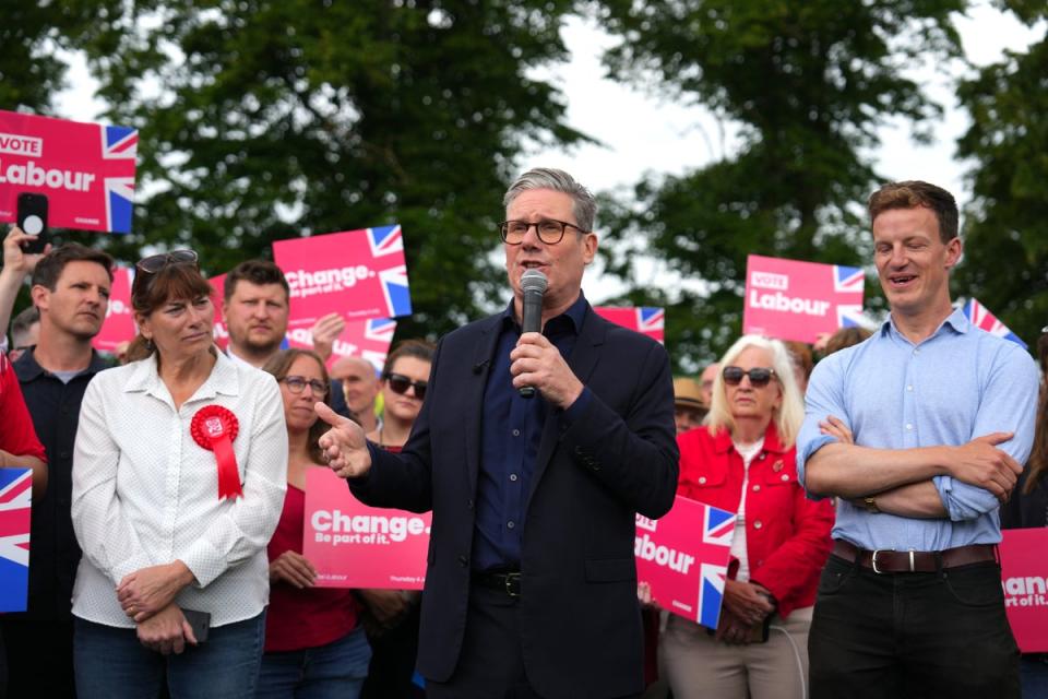 Keir Starmer described as ‘desperate’ the suggestion Vladimir Putin wanted Labour to win the general election (Getty)