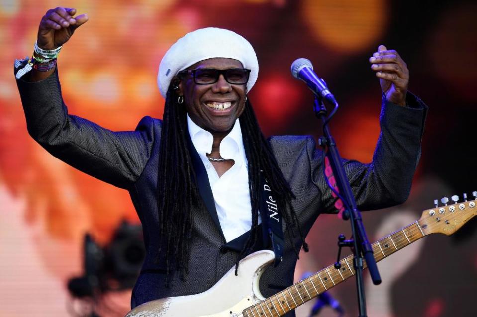 Nile Rodgers at Glastonbury festival