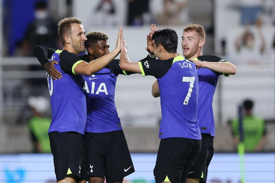 Harry Kane and Heung-min Son lived up to their star billing in Suwon. (Tottenham Hotspur FC via Getty Images)