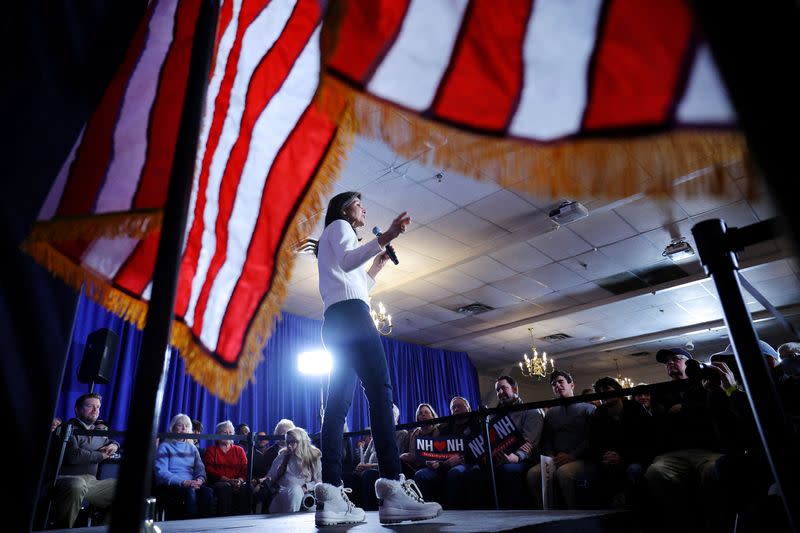 Republican presidential candidate Haley campaigns in Keene