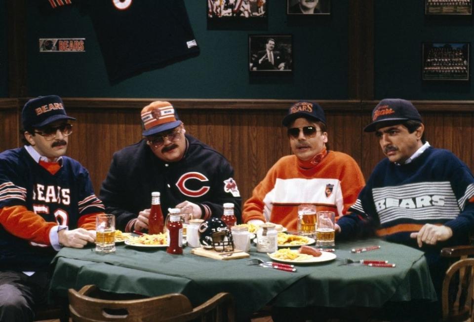 A Saturday Night Live sketch set in a sports bar