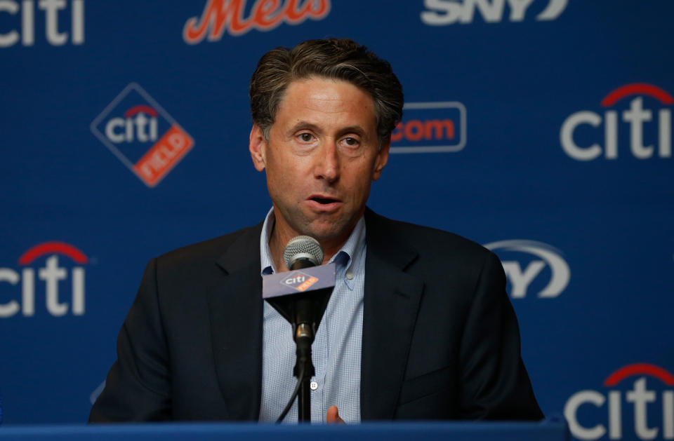 Mets COO Jeff Wilpon was said to be leaving in the team within five years, but the deal may be falling through. (Photo by Jim McIsaac/Getty Images)