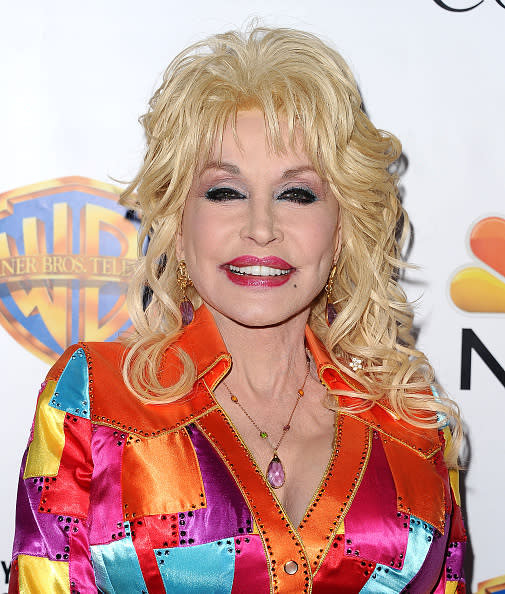 Dolly Parton at the premiere of 