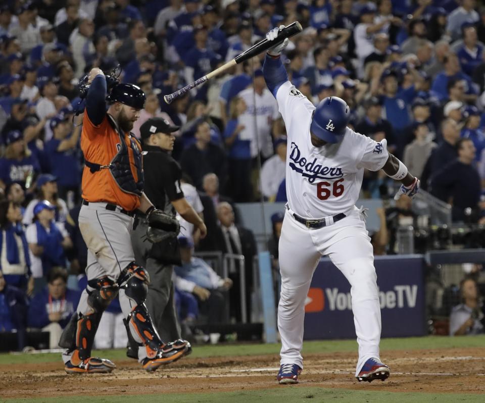 The Dodgers couldn’t overcome the Astros in the World Series. (AP Photo/David J. Phillip)