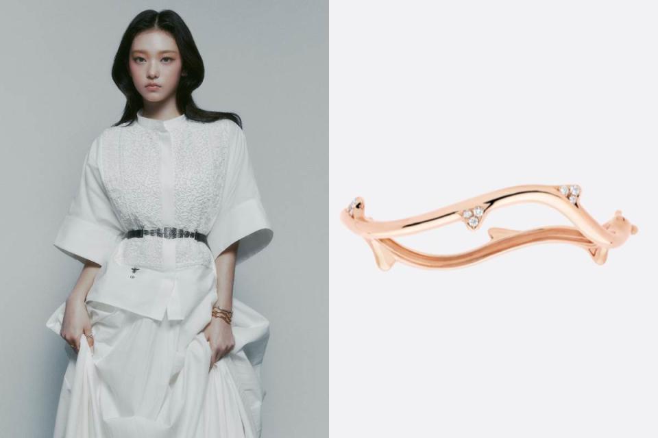 Dior La Rose系列Bois De Rose手環，NT$420,000圖片來源：Dior官網