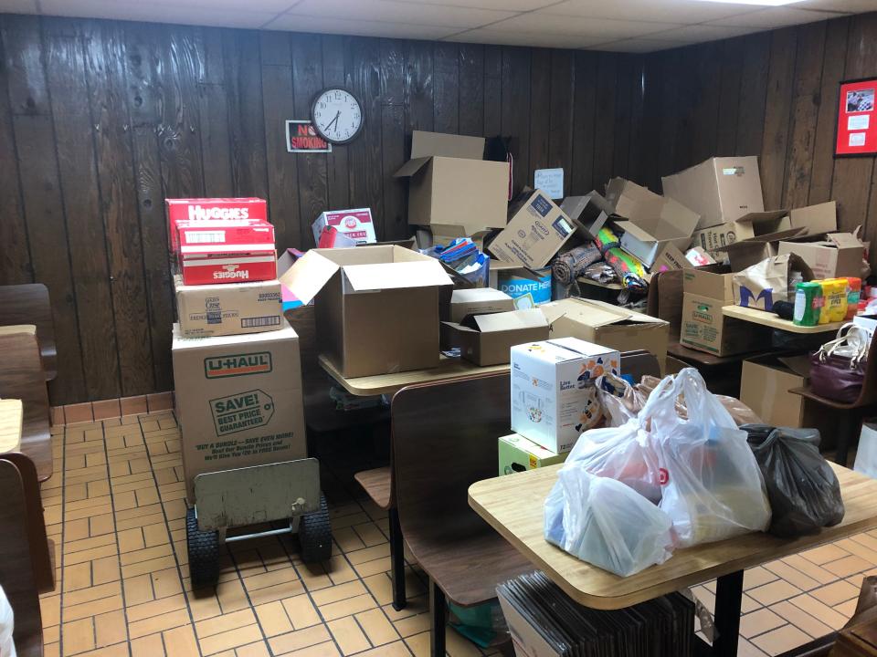 Bill’s Donut Shop in Centerville is sending off donated supplies that will be sent to those affected by the flooding in Kentucky.