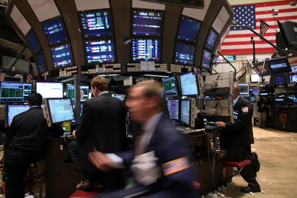 The trading floor of the New York Stock Exchange: trading on inside information disadvantages other investors. Getty Images