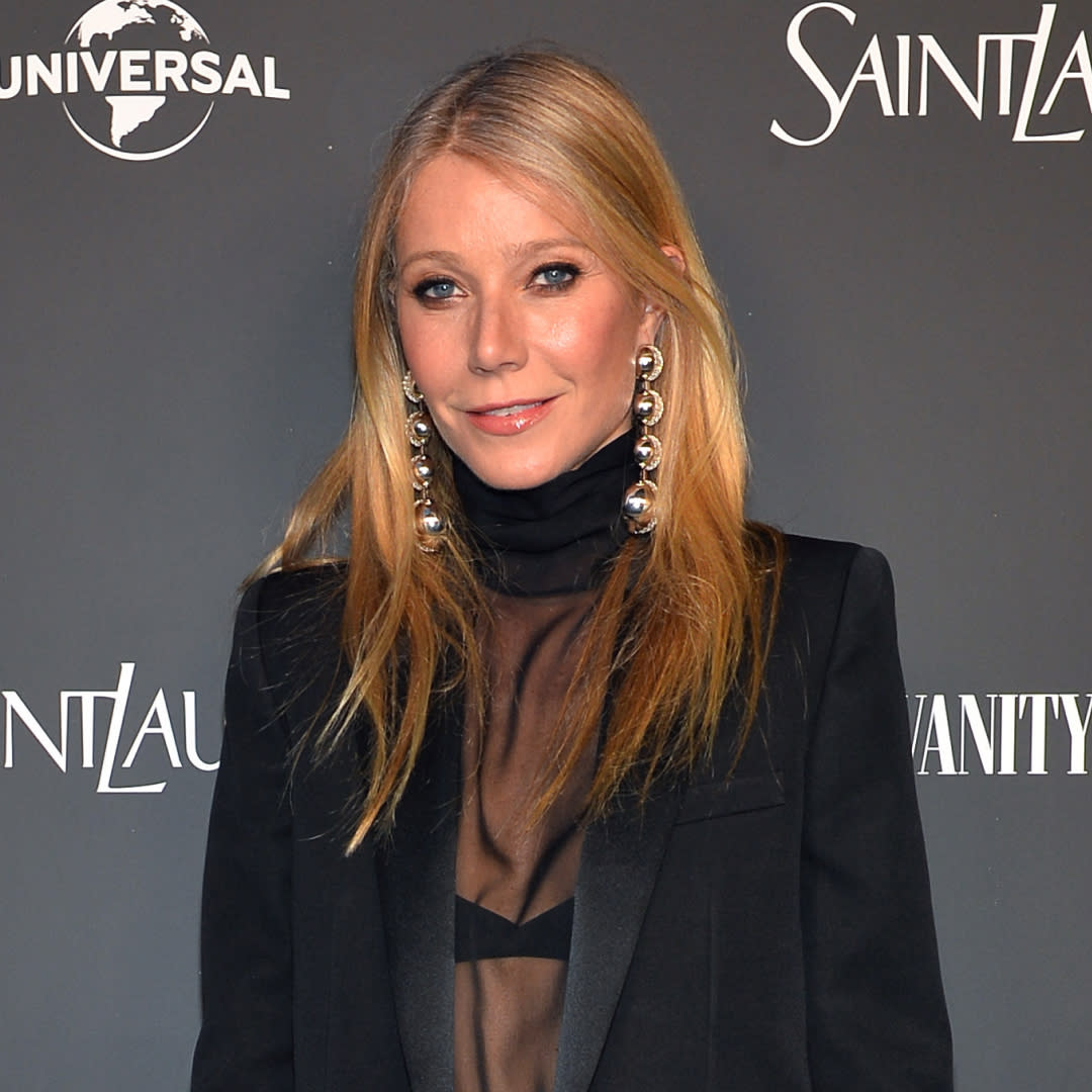  Gwyneth Paltrow attends the Saint Laurent x Vanity Fair x NBCUniversal dinner and party to celebrate “Oppenheimer” at a private residence on March 08, 2024 in Los Angeles, California. 