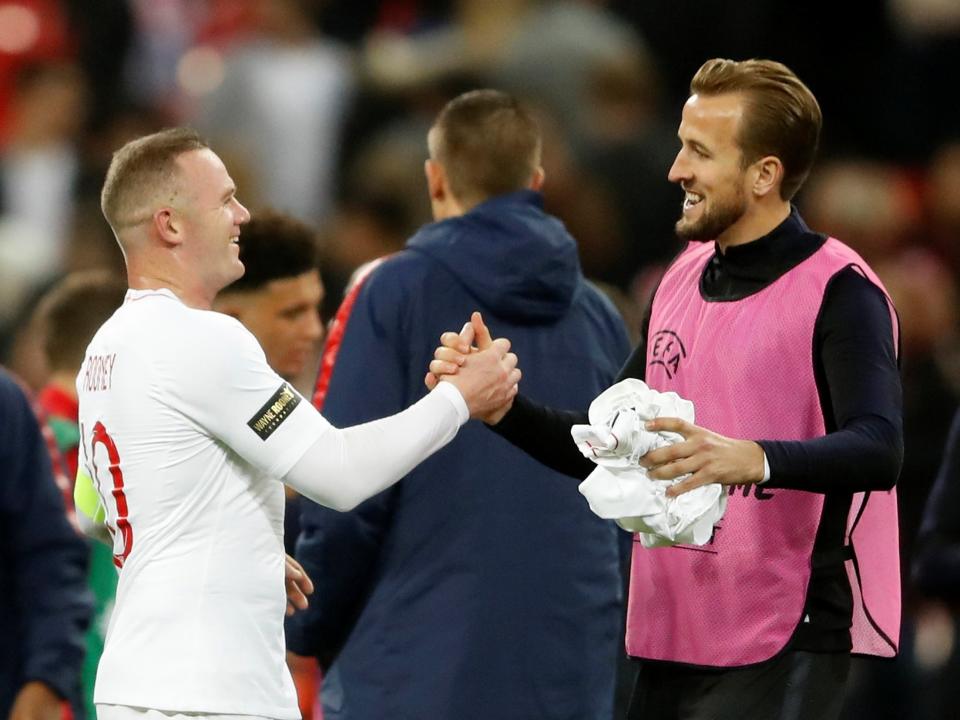 Wayne Rooney backs Harry Kane to beat his record as England’s all-time top goalscorer