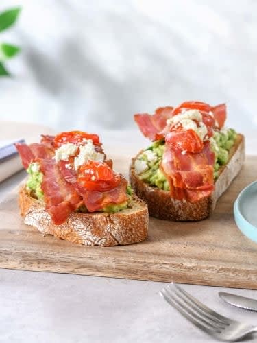 Add another source of protein to the mix with some crispy baconHelloFresh