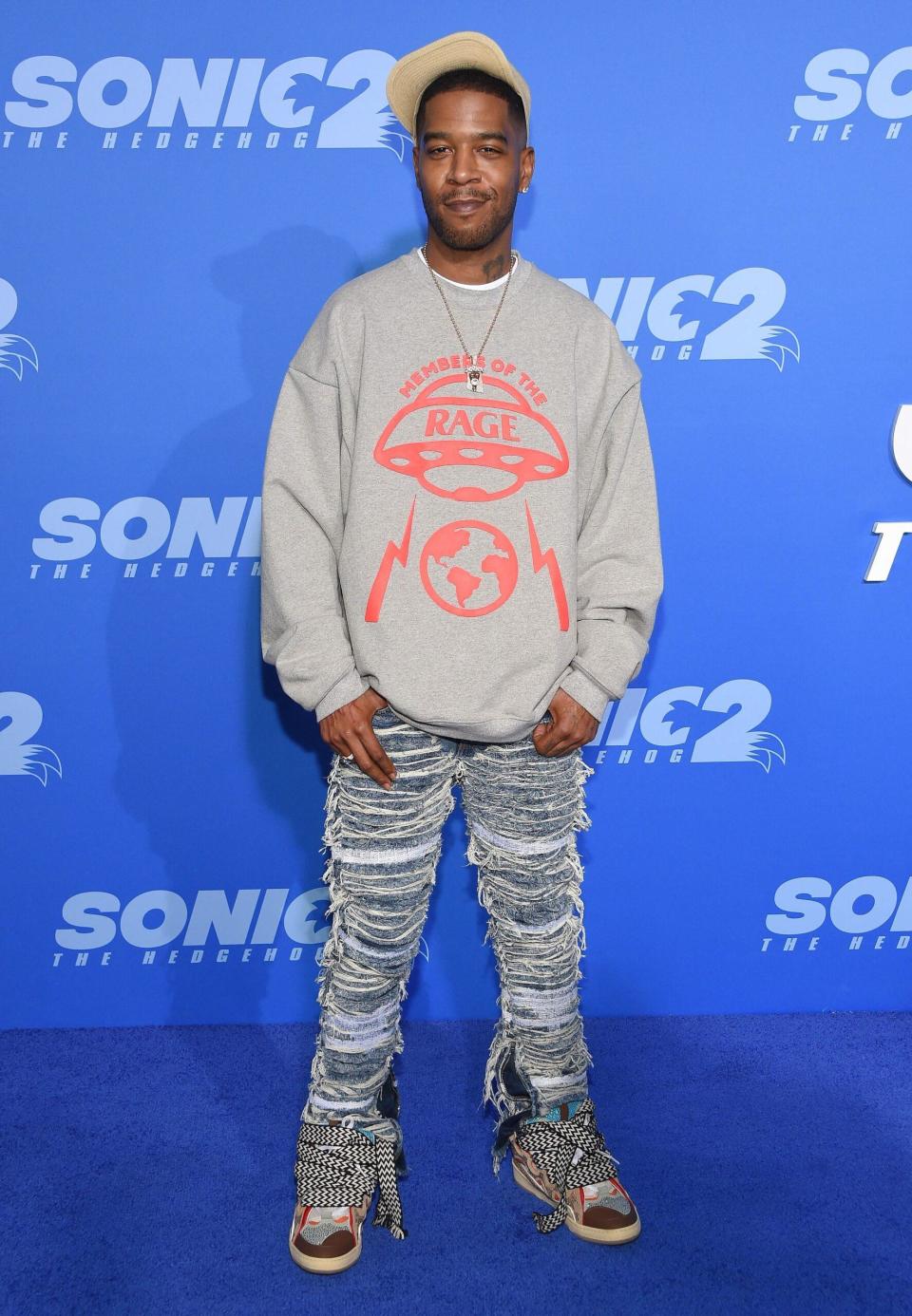 Kid Cudi at Sonic the Hedgehog 2 Los Angeles Premiere