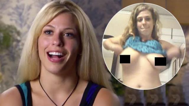 Seven Year Switch's Kaitlyn Isham grabs breasts in video