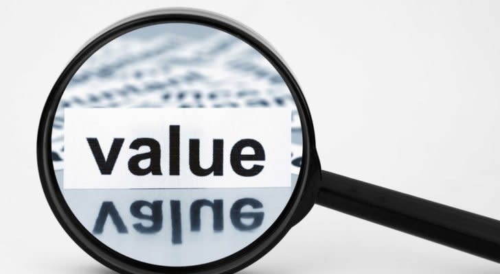 The word value amplified by a magnifying glass