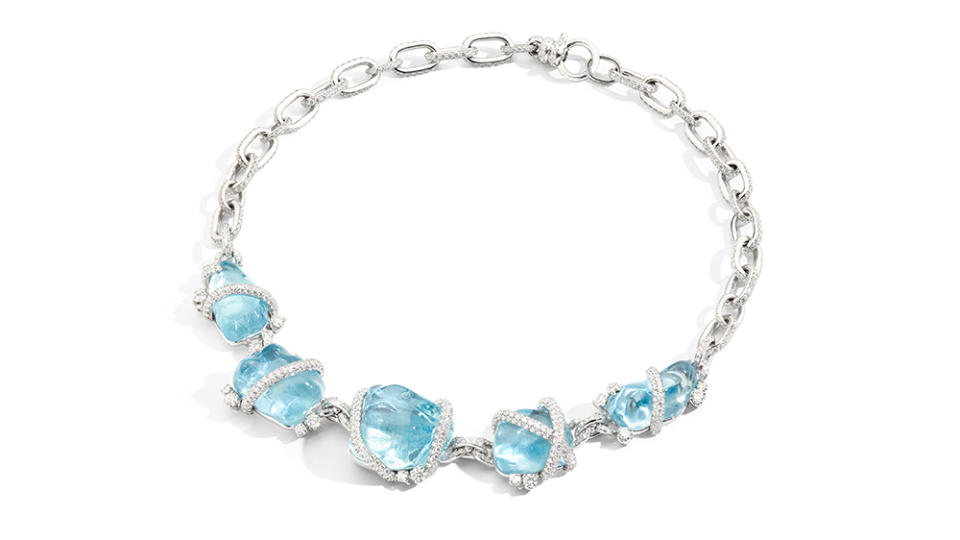 Pomellato Light Blue Reef Riviere Necklace - Credit: Pomellato