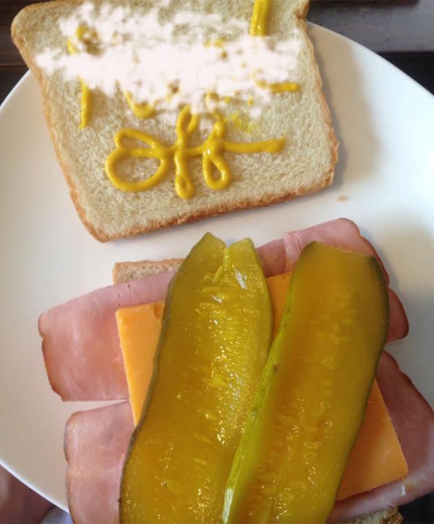 The sandwich in question. Photo: Reddit.