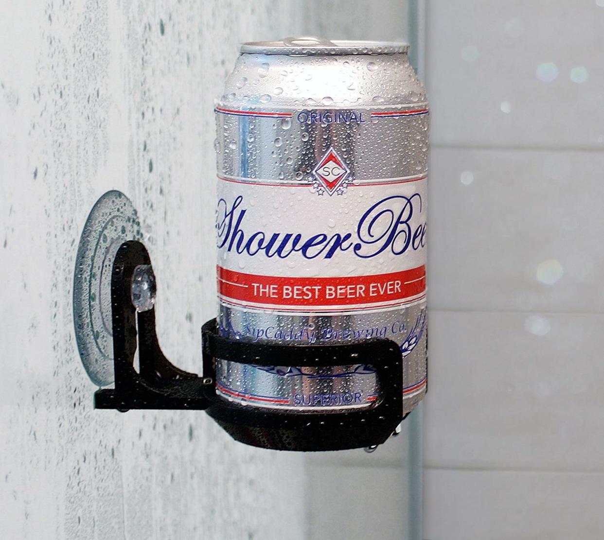 beer shower holder